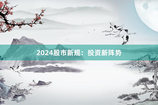 2024股市新规：投资新阵势