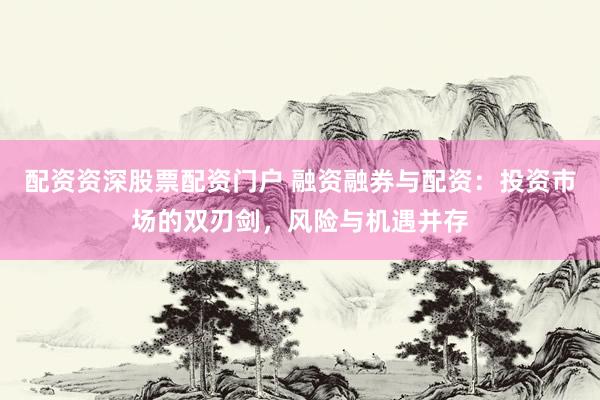 配资资深股票配资门户 融资融券与配资：投资市场的双刃剑，风险与机遇并存