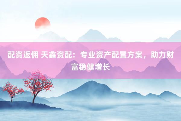 配资返佣 天鑫资配：专业资产配置方案，助力财富稳健增长